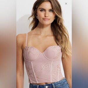 Dynamite Blush Lace Bustier